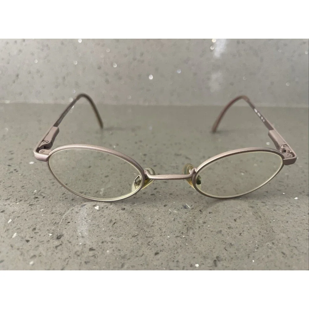 Fergani FE862 Eyeglasses Frame Only 42-21-125 30 Pink Round Italian Full Rim